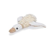 Beeztees Eco Duck Jago Fleece Dog Toy, 100% Recycled Beige