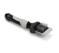 Beeztees Flexible Slicker Brush Double-Sided Dog Care Black