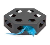 Beeztees Interactive Cat Toy Prey Gray 23X20X6 Cm For Cats Fun