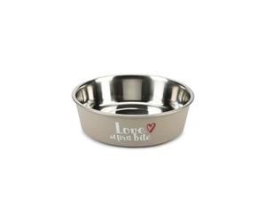 Beeztees K&Bz Bz Ss Dog Bowl First Bite Grey