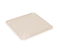 Beeztees K&BZ Puppy Chew Toys for Dogs Rubber Lick Mat Grey Dog Toy, 20 x 20 cm