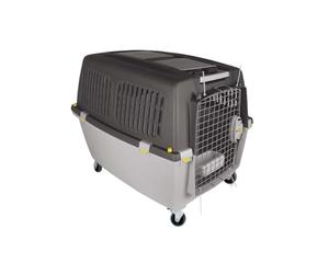 Beeztees Kerbl Transport Box Gulliver Mega - Dark Grey, 70 x 50 x 51 cm/max. 18 kg