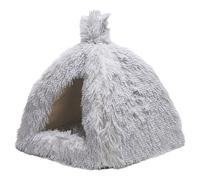 Beeztees Kitten Cat Cave Cosmo Gray 40X40 Cm Plush Safe & Comfortable