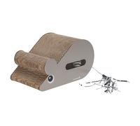 Beeztees Kitten Scratching Board Mouse 30X20Cm With Play Balls For Kittens Gray