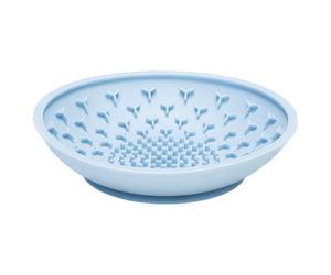 Beeztees Lick Mat Bowl Silicone Light Blue For Dogs 19X19X4.5Cm Stress-Free