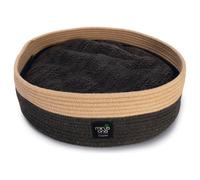 Beeztees Minus One Cat Bed Xana Gray-Beige 45 Cm Round Eco-Friendly