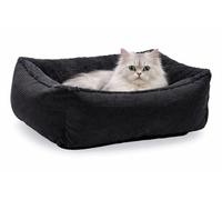 Beeztees Moza Plush Cat Bed, Anthracite, 48 x 37 x 15 cm