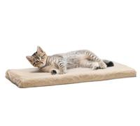 Beeztees Moza Windowsill Cushion, Plush, Beige, 65 x 27 x 3 cm