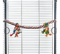 Beeztees Parrot Perch Cotton 80X3Cm Colorful, Toy For Birds