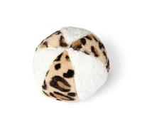 Beeztees Plush Toy Ball Diameter 11 cm White/Brown Safari