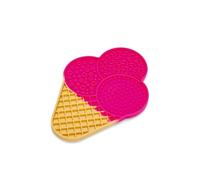 Beeztees Puppy Pet Food Food Food Toy Ice Cream Silicone Pink 21x15cm