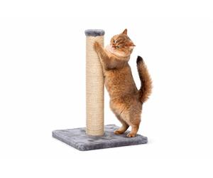 Beeztees Scratch Post Gina with Footprint, 34 x 34 x 60 cm, Grey