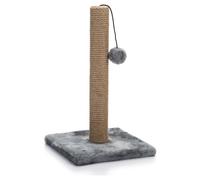 Beeztees Scratching Post Kali Gray 25X25X42Cm Jute For Cat With Plush Ball