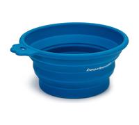 Beeztees Travel Bowl Silicone 15Cm Blue For Dogs - Foldable 500Ml On The Go