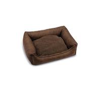 Beeztees Uma Orthopaedic Dog Bed, Brown, 80 x 60 x 22 cm