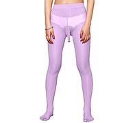 BEFASY Men's Sexy 8D Nylon See Through Sheer Tights Shiny Pantyhose High Elastic Glossy Stockings Oily Socks