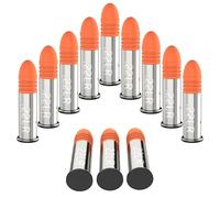 Befbox 22LR Snap Caps Training Dummy Rounds Practice Safe Loading,Orange, 12PK
