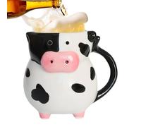 Befeixue Cow Cups, Cute 3D Design, Non-Slip Large Volume Cup, Fun Coffee Mug for Friends, Tea, Drinks, Birthday, Home, Travel, Office