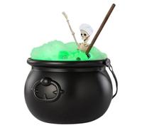 Befeixue Halloween Witch's Cauldron, Halloween Bowl Decorations for Outdoor - Seven Colour LED Light with Remote Control Decorative Bowl for Garden Patio Table Indoor Outdoor