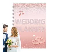Befeixue Wedding Planner | Wedding Planning Folder Planner - Beautiful Pair of Notebook Keepsake for Checklist & Budget Planning