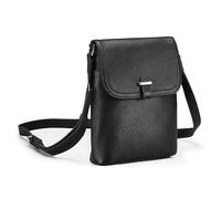 befen Black Crossbody Bag for Women Genuine Leather RFID Phone Bags for Women Crossbody Small Shoulder Bag with Adjustable Strap