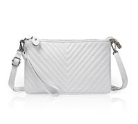 befen Crossbody bags for Women,Small Leather Cross Body Phone Purses White Bag Ladies Handbags & Shoulder bags, Envelope Wristlet Clutch Wallet with Wrist Strap