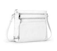 befen Genuine Leather Cross Body Bags for Women Small RFID Shoulder Bag for Women White Handbags for ladies with Adjustable Strap