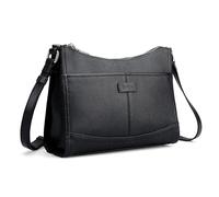 befen Genuine Leather Crossbody Bags for Women, Womens Small Purse with Built in RFID Blocking Wallet Anti-Theft Handbags, Black, 10.23" L x 3.15" W x 7.48" H
