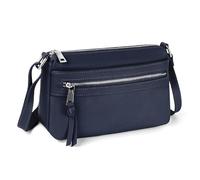 Befen Genuine Leather Handbag Women's Medium Size Crossbody Bag with RFID Blocker, Dark Blue