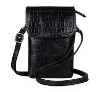 befen Genuine Leather Phone Bag, Real Leather Phone Purse Wallet, Small Cell Phone Cross Body Bag for Women with Long Strap and Key Ring - Fit Phone 11, 8 Plus or Phone Less 6.5 Inch