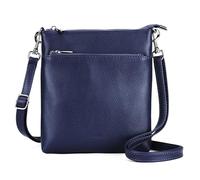 befen Genuine Leather Small Crossbody Purses for Women Travel Cross Body Bags Lightweight with Adjustable Shoulder Strap, A01-navy Blue