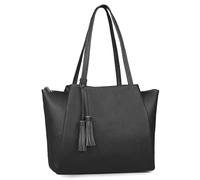 befen Genuine Leather Tote Bag for Women Work, Womens Laptop Tote Bags Shoulder Purses Totes with Compartments Handbags, Black, M