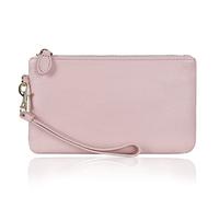 befen Genuine Leather Wristlet Clutch Cell Phone Purse and Handbags for Women, Womens Large Capacity Wallet Zip Pocket Card Holder Small Clutch Bag