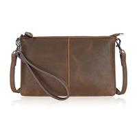 befen Leather Wristlet Clutch Wallet Slim Purse and Handbags Small Envelope Crossbody Bags for Women