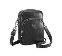 befen Small Genuine Leather Crossbody Bag for Women Trendy Crossbody Purses with RFID Blocking Card Slots, Black