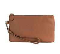 befen Women's Leather Wristlet Clutch Cell Phone Purse Wallet Lambskin Quilted Ladies Crossbody Handbags with Wrist Strap & Shoulder Strap