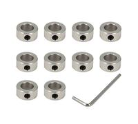 Befenybay 10 Pcs 10mm Stainless Steel Lock Collar T10 Lead Screw Lock Ring for CNC Parts