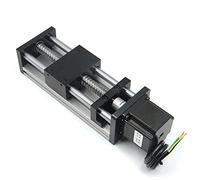 Befenybay 100mm Effective Travel Length Double Optical Axis Guide Ballscrew SFU1605 with NEMA23 Stepper Motor for DIY CNC Router Parts X Y Z Linear Stage Actuator and 3D Printer