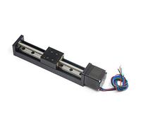 Befenybay 100mm Effective Travel Length Mini Linear Rail Guide Lead Screw T6x1 with NEMA11 Stepper Motor for DIY CNC Router Parts X Y Z Linear Stage Actuator
