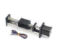 Befenybay 100mm Length Travel Linear Stage Actuator with Square Linear Rails Ballscrew SFU1605 with NEMA17 Stepper Motor for DIY CNC Router Parts X Y Z Axis