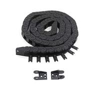 Befenybay 10mm x 11mm Length 1Meter Black Plastic Open Type Cable Wire Carrier Drag Chain Towline R18 for 3D Printer and CNC Machines (10mmx11mm-Outside Open)