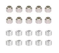 Befenybay 10PCS Hexagonal Eccentric Column, 10PCS Round Column, Height 6mm Inner Hole 5mm for V Wheel 3D Printer Parts (Eccentric Column 6mm Height)