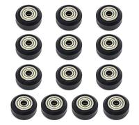 Befenybay 13PCS 2020V Polyoxymethylene Wheel Big Plastic Pulley Wheel with Bearing for 3D Printer