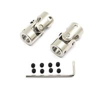 Befenybay 2 Pcs 10mm to 10mm Universal Joint Shaft Coupling With Screws for Motor