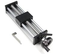 Befenybay 200mm Effective Travel Length Double Optical Axis Guide Ballscrew SFU1605 Hand Crank for DIY CNC Router Parts X Y Z Linear Stage Actuator