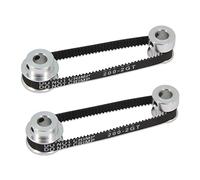 Befenybay 2Kit 2GT Synchronous Wheel 20&30 Teeth 8mm Bore Aluminum Timing Pulley with 2pcs Length 200mm Width 6mm Belt (20-30T-8B-6)