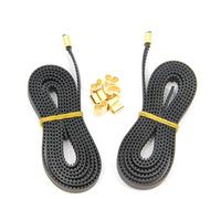 Befenybay 2pcs 2GT Open Timing Rubber Belt Length 1.2Meter Width 6mm with 8pcs Copper Buckle for Ender 3 3D Printer (Open Belt)