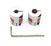 Befenybay 2PCS 6mm to 8mm Aluminium Plum Flexible Shaft Coupling Diameter 20mm Length 25mm Connector Flexible Coupler for 3D Printer CNC Machine and Servo Stepped Motor（6x8mm）