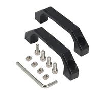 Befenybay 2pcs Black Aluminium Alloy Handle Hole Distance 100mm for 20 Series Aluminum Extrusion Profile for 3D Printer
