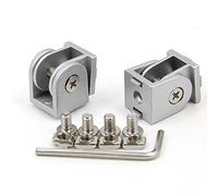 Befenybay 2PCS Extruded Aluminum Profile Pivot Universal Angle Joint for 6mm Slot Aluminum Extrusion Profile 2020 Series (Universal Angle Joint)